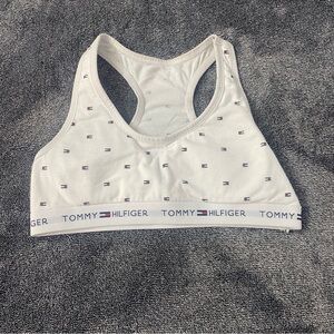 Tommy Hilfiger Little Girls White Sports Bra